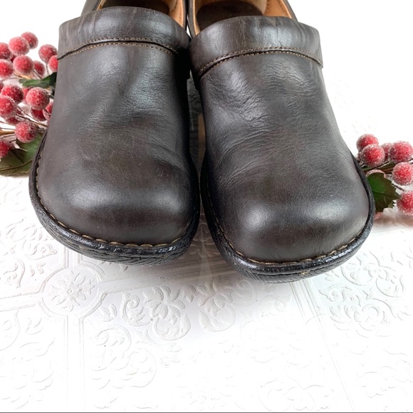 Born Leather Toby Clog Shoe SZ 11 - Picture 4 of 7
